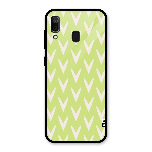 Pastel Green Grass Glass Back Case for Galaxy A30