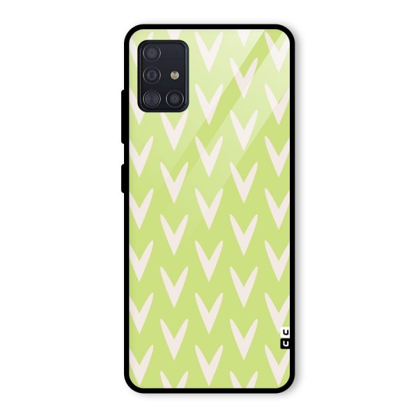 Pastel Green Grass Glass Back Case for Galaxy A51