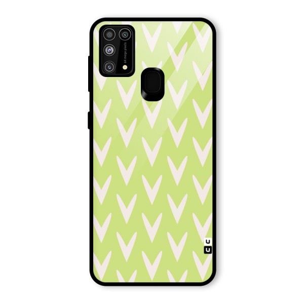 Pastel Green Grass Glass Back Case for Galaxy M31