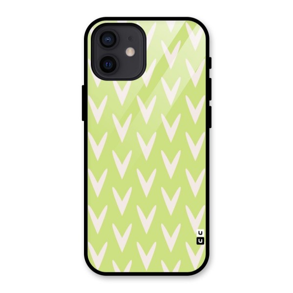 Pastel Green Grass Glass Back Case for iPhone 12