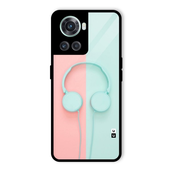 Pastel Headphones Glass Back Case for OnePlus 10R