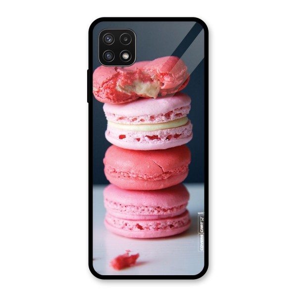 Pastel Macroons Glass Back Case for Galaxy A22 5G