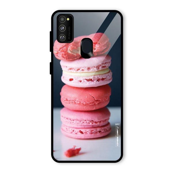 Pastel Macroons Glass Back Case for Galaxy M21