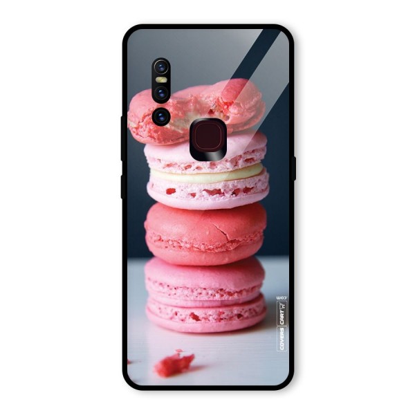 Pastel Macroons Glass Back Case for Vivo V15