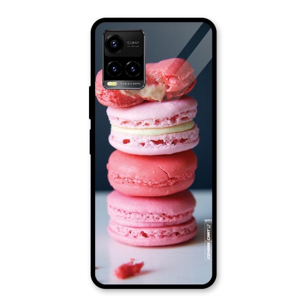 Pastel Macroons Glass Back Case for Vivo Y21 2021