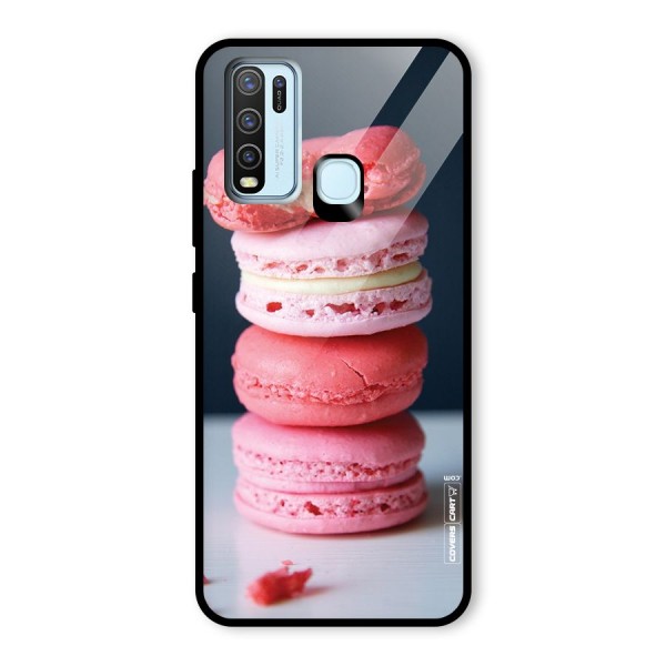 Pastel Macroons Glass Back Case for Vivo Y30