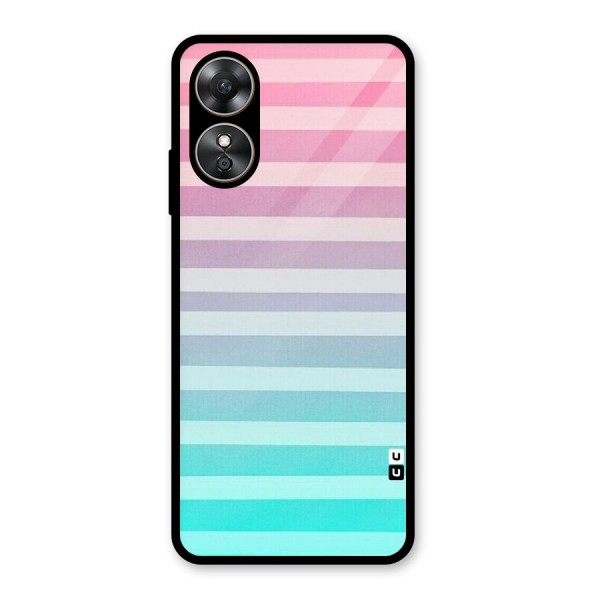 Pastel Ombre Glass Back Case for Oppo A17