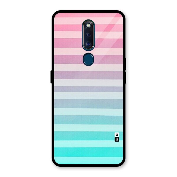 Pastel Ombre Glass Back Case for Oppo F11 Pro