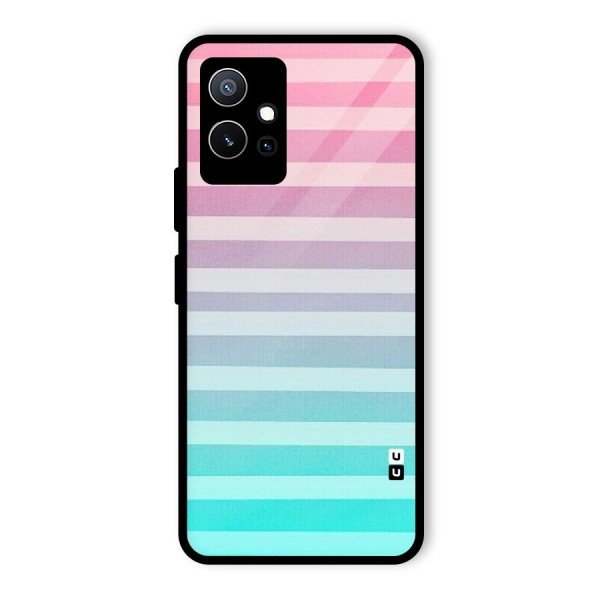 Pastel Ombre Glass Back Case for Vivo T1 5G