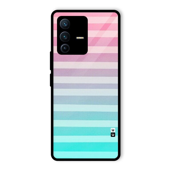 Pastel Ombre Glass Back Case for Vivo V23 Pro