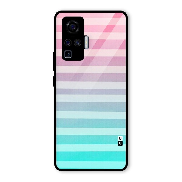 Pastel Ombre Glass Back Case for Vivo X50 Pro