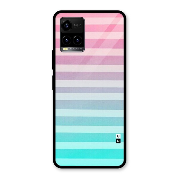 Pastel Ombre Glass Back Case for Vivo Y21A