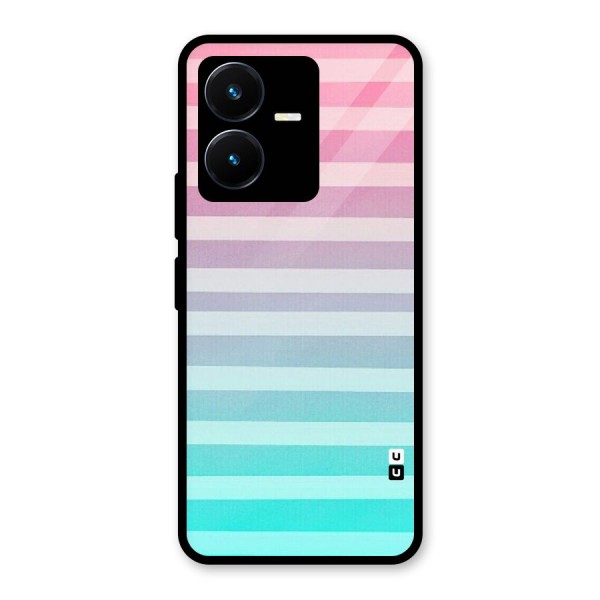 Pastel Ombre Glass Back Case for Vivo Y22