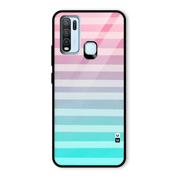 Pastel Ombre Glass Back Case for Vivo Y30