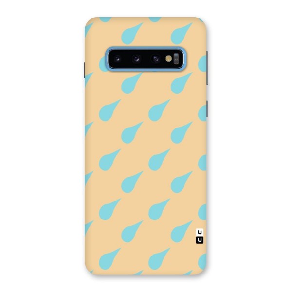 Pastel Orange Drops Back Case for Galaxy S10