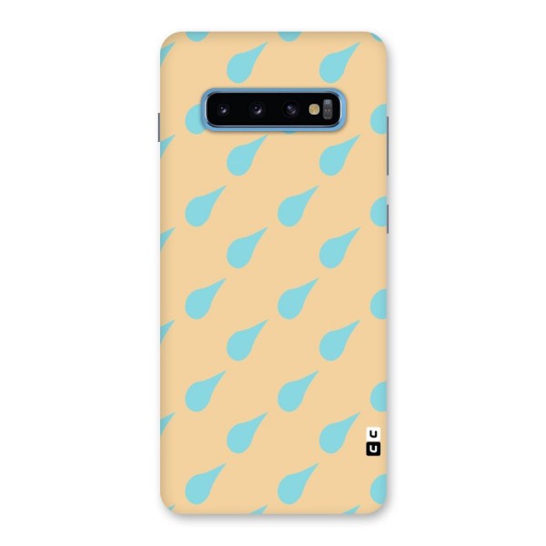 Pastel Orange Drops Back Case for Galaxy S10 Plus