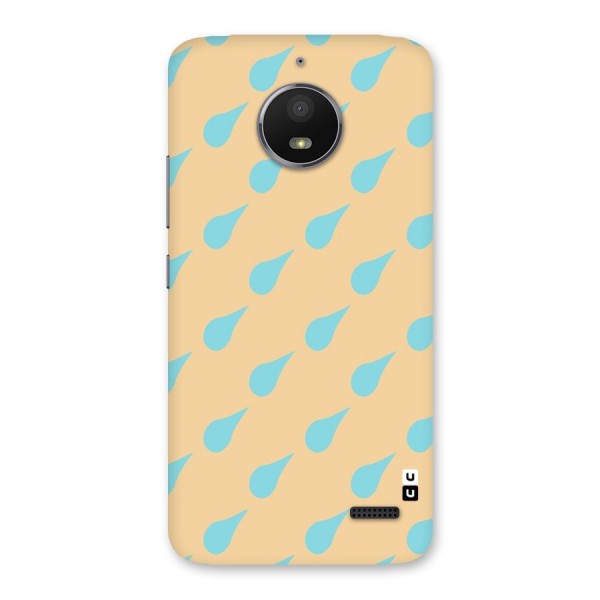 Pastel Orange Drops Back Case for Moto E4