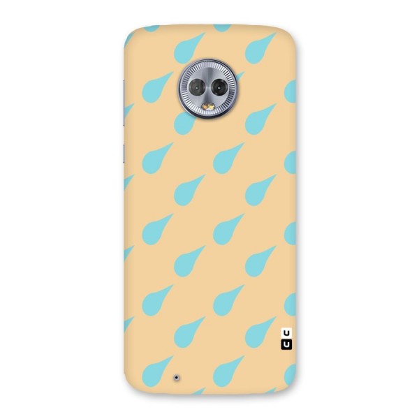 Pastel Orange Drops Back Case for Moto G6