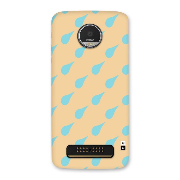 Pastel Orange Drops Back Case for Moto Z Play