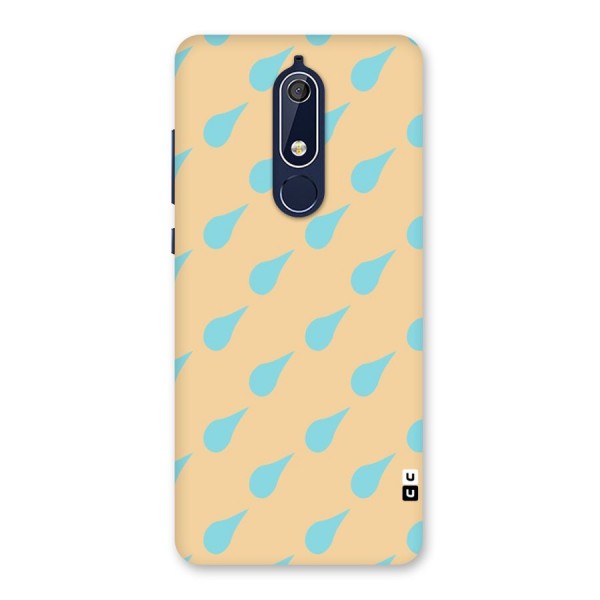 Pastel Orange Drops Back Case for Nokia 5.1