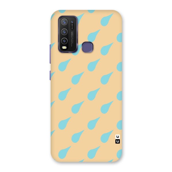 Pastel Orange Drops Back Case for Vivo Y30