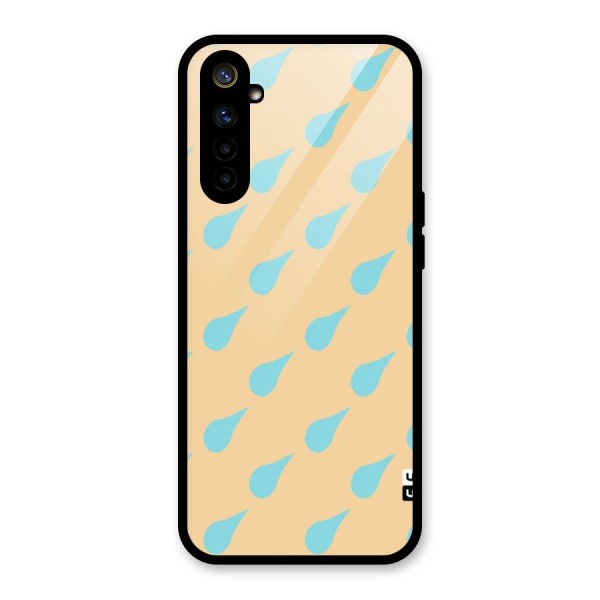 Pastel Orange Drops Glass Back Case for Realme 6