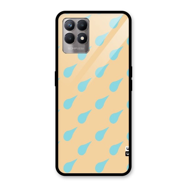 Pastel Orange Drops Glass Back Case for Realme 8i