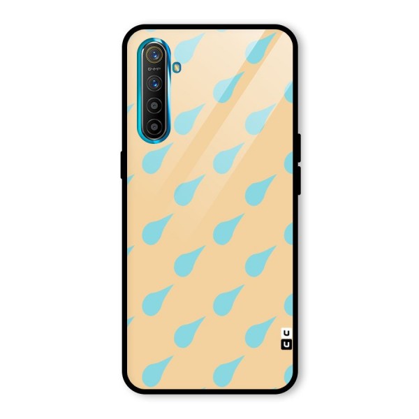 Pastel Orange Drops Glass Back Case for Realme XT