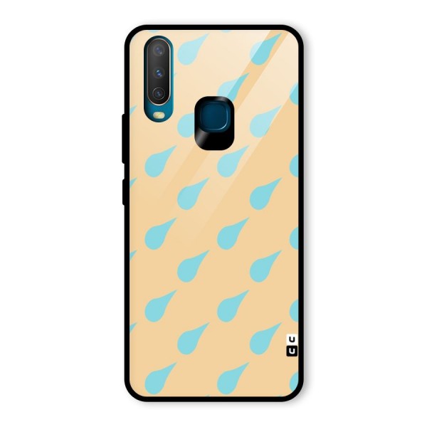 Pastel Orange Drops Glass Back Case for Vivo Y15