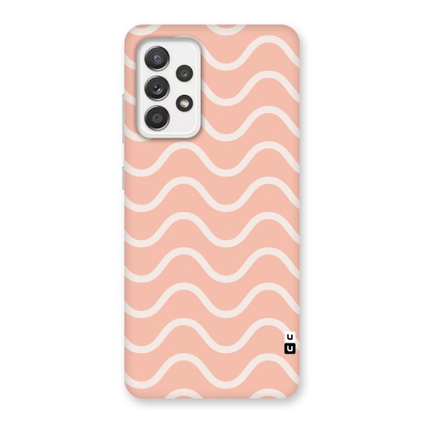 Pastel Peach Waves Back Case for Galaxy A52