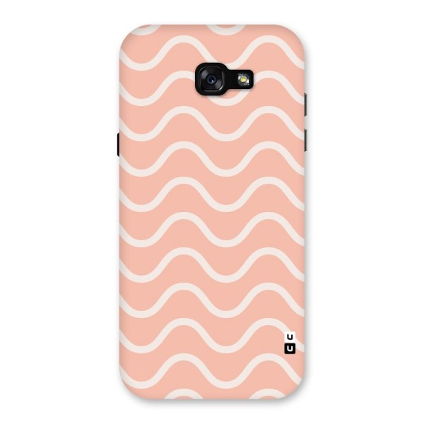 Pastel Peach Waves Back Case for Galaxy A7 (2017)