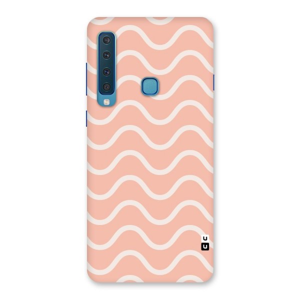 Pastel Peach Waves Back Case for Galaxy A9 (2018)