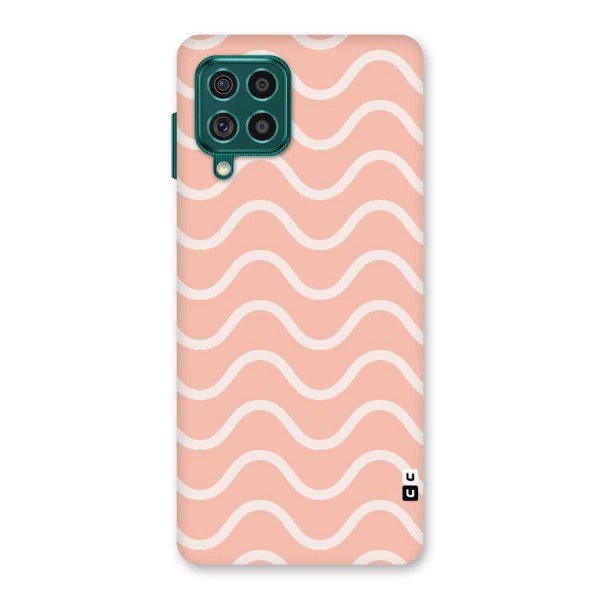 Pastel Peach Waves Back Case for Galaxy F62