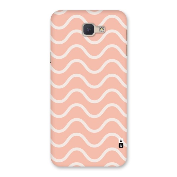 Pastel Peach Waves Back Case for Galaxy J5 Prime