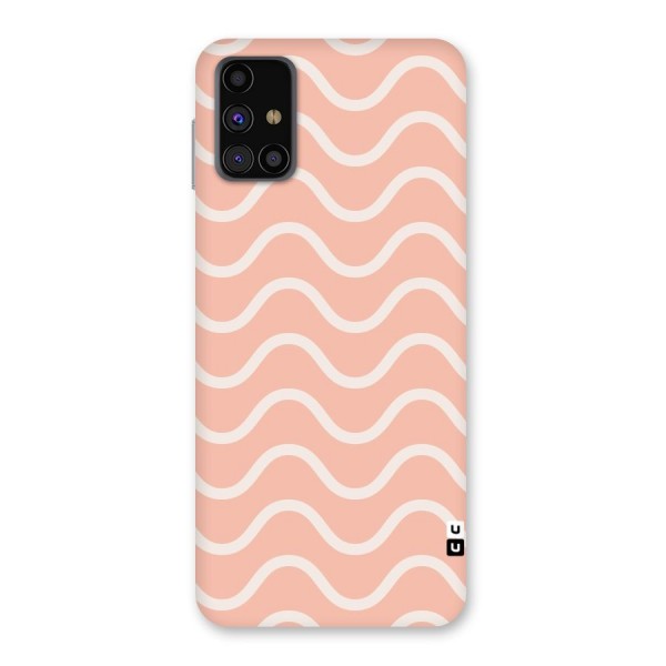 Pastel Peach Waves Back Case for Galaxy M31s