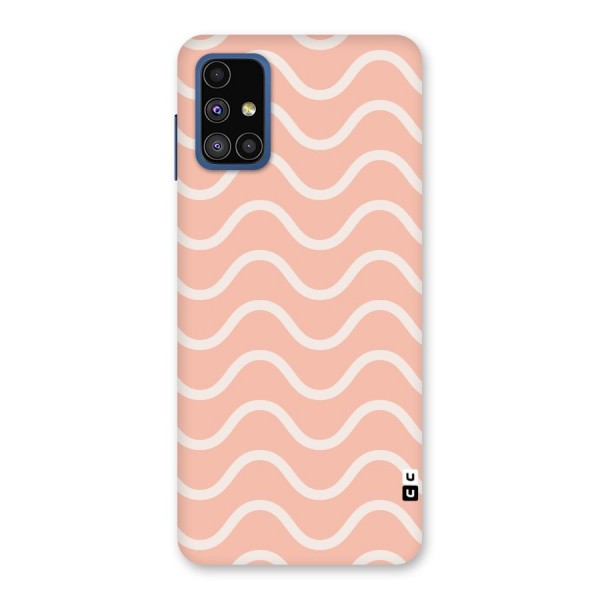 Pastel Peach Waves Back Case for Galaxy M51