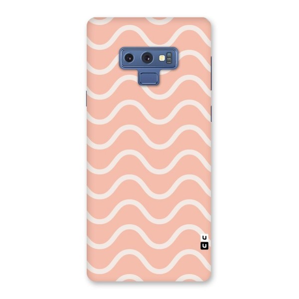 Pastel Peach Waves Back Case for Galaxy Note 9