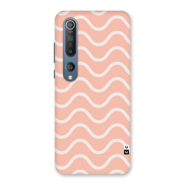 Pastel Peach Waves Back Case for Mi 10