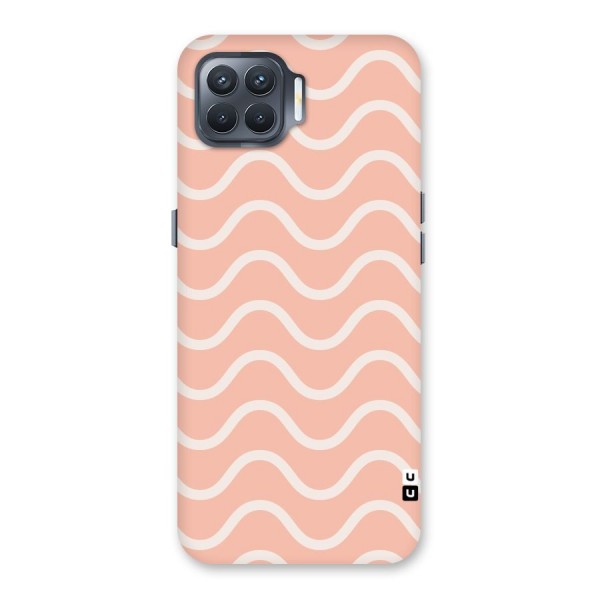 Pastel Peach Waves Back Case for Oppo F17 Pro