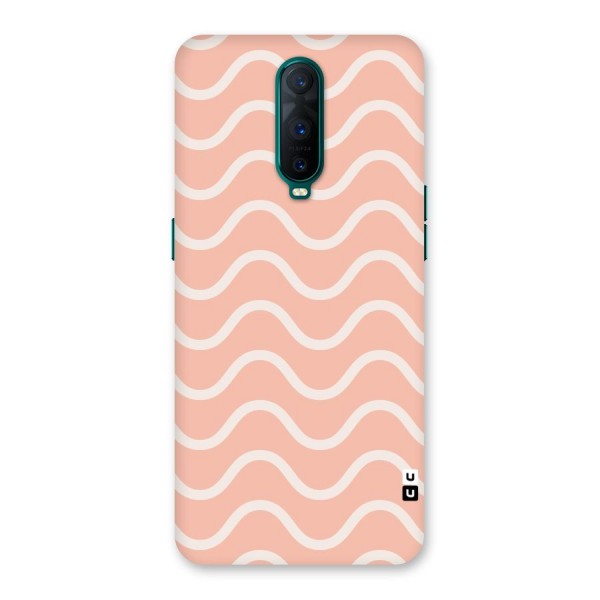 Pastel Peach Waves Back Case for Oppo R17 Pro