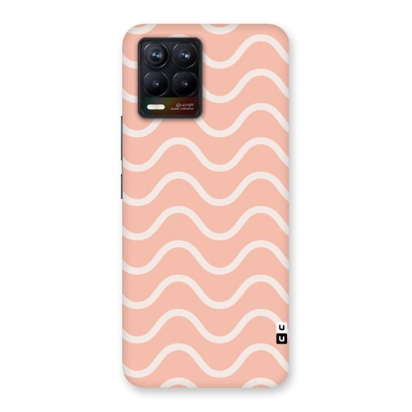 Pastel Peach Waves Back Case for Realme 8