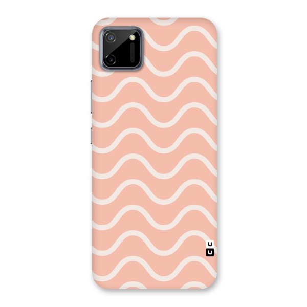 Pastel Peach Waves Back Case for Realme C11