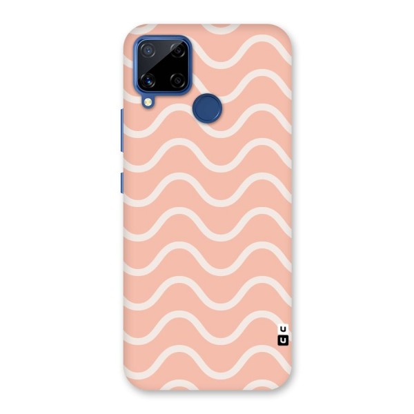 Pastel Peach Waves Back Case for Realme C12