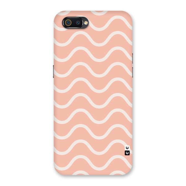 Pastel Peach Waves Back Case for Realme C2