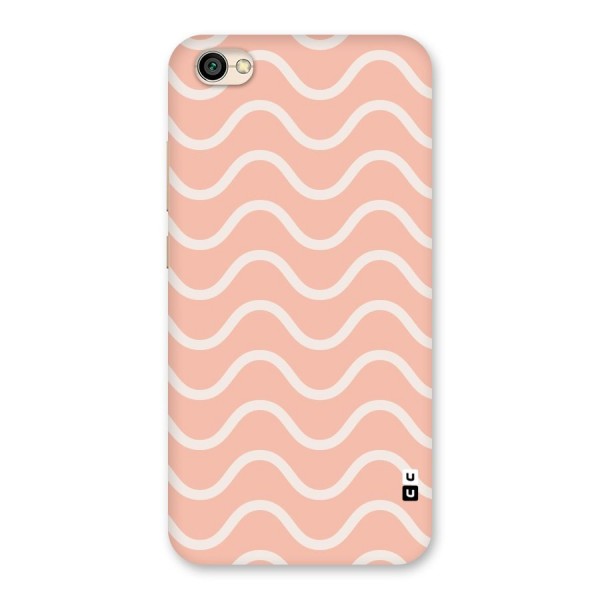 Pastel Peach Waves Back Case for Redmi Y1 Lite