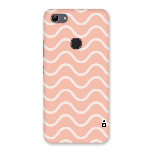 Pastel Peach Waves Back Case for Vivo Y81