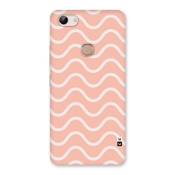 Pastel Peach Waves Back Case for Vivo Y83