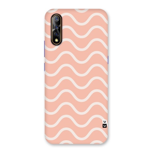 Pastel Peach Waves Back Case for Vivo Z1x