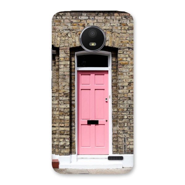 Pastel Pink Door Back Case for Moto E4