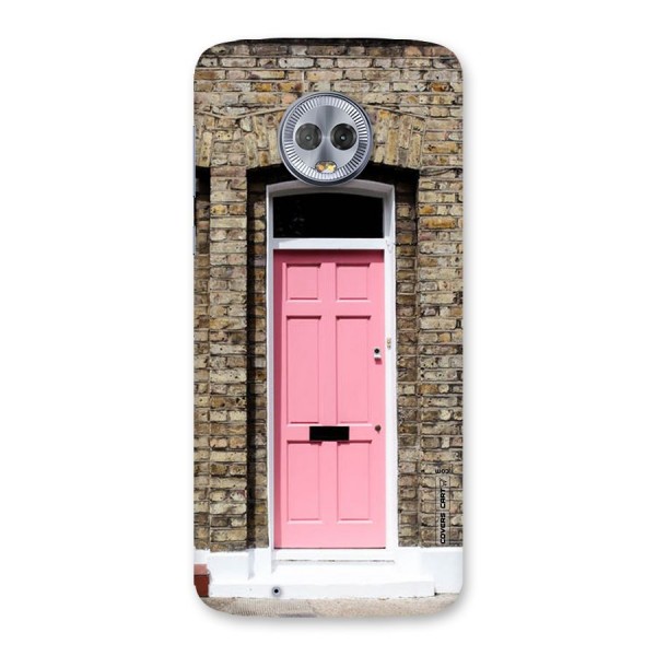 Pastel Pink Door Back Case for Moto G6